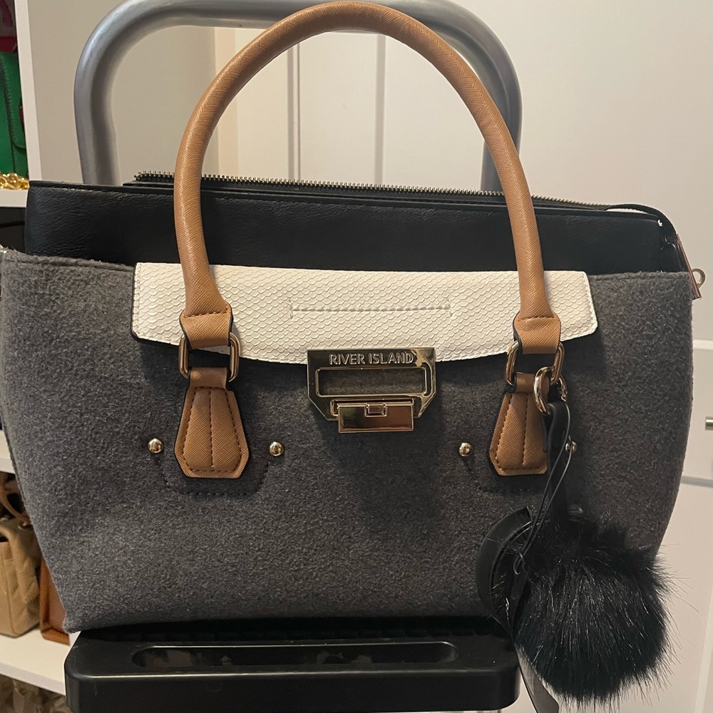 River island grey/black/white. Shoulder bag